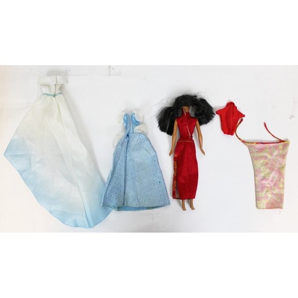 Barbie Disney Doll Clothes Dress Lot Cinderella Wedding Mulan Princess Dog - Picture 2 of 12